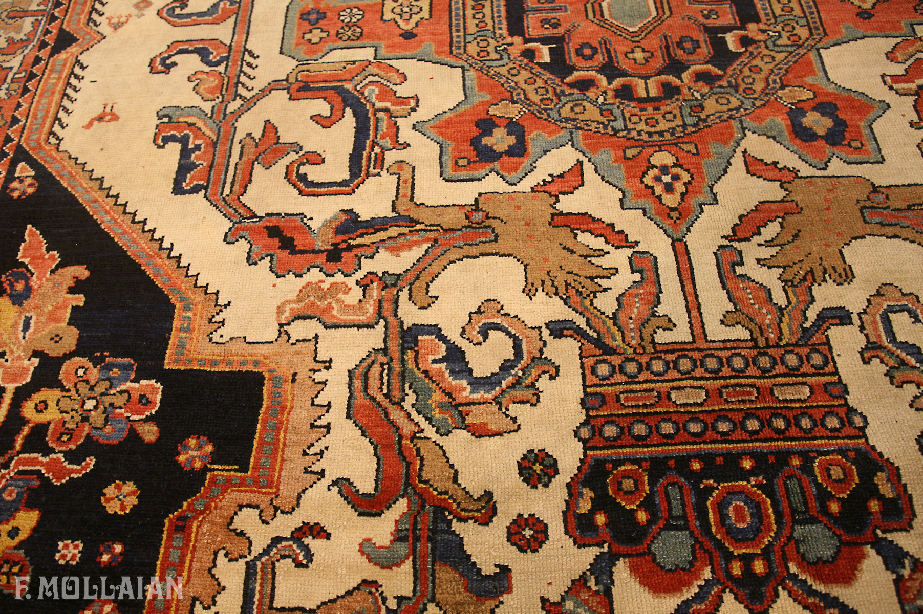 Antique Persian Bakhtiari Carpet n°:59750074