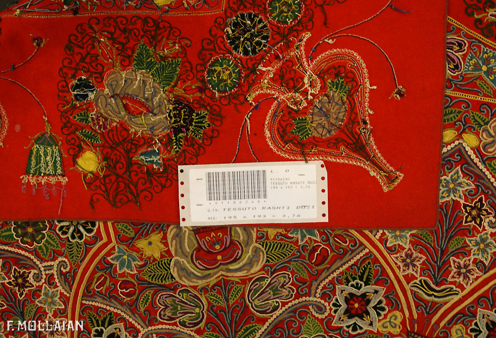 Têxtil Persa Antigo Rashti-Duzi n°:91106240
