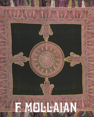 Square Antique Indian Kashmir Textile n°:45662394