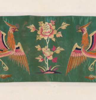 Textile Chinois Antique Soie n°:55610197