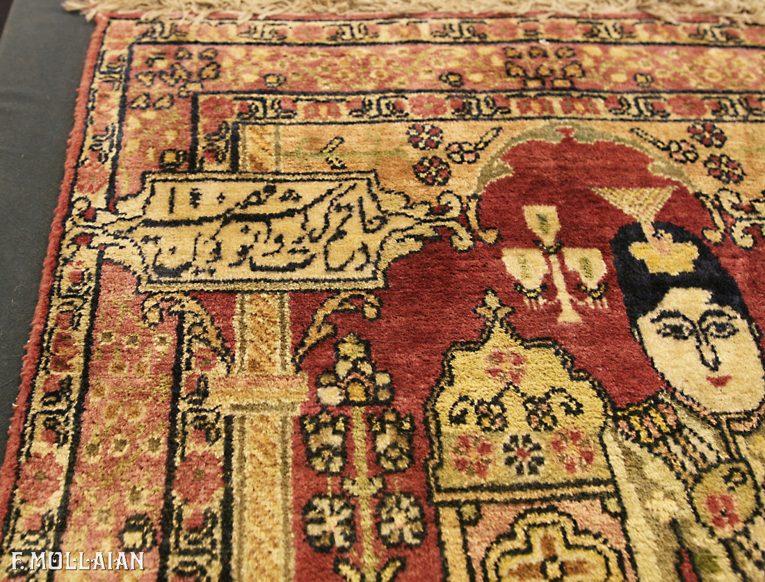 Tapis Persan Antique Kerman Ravar n°:89562521