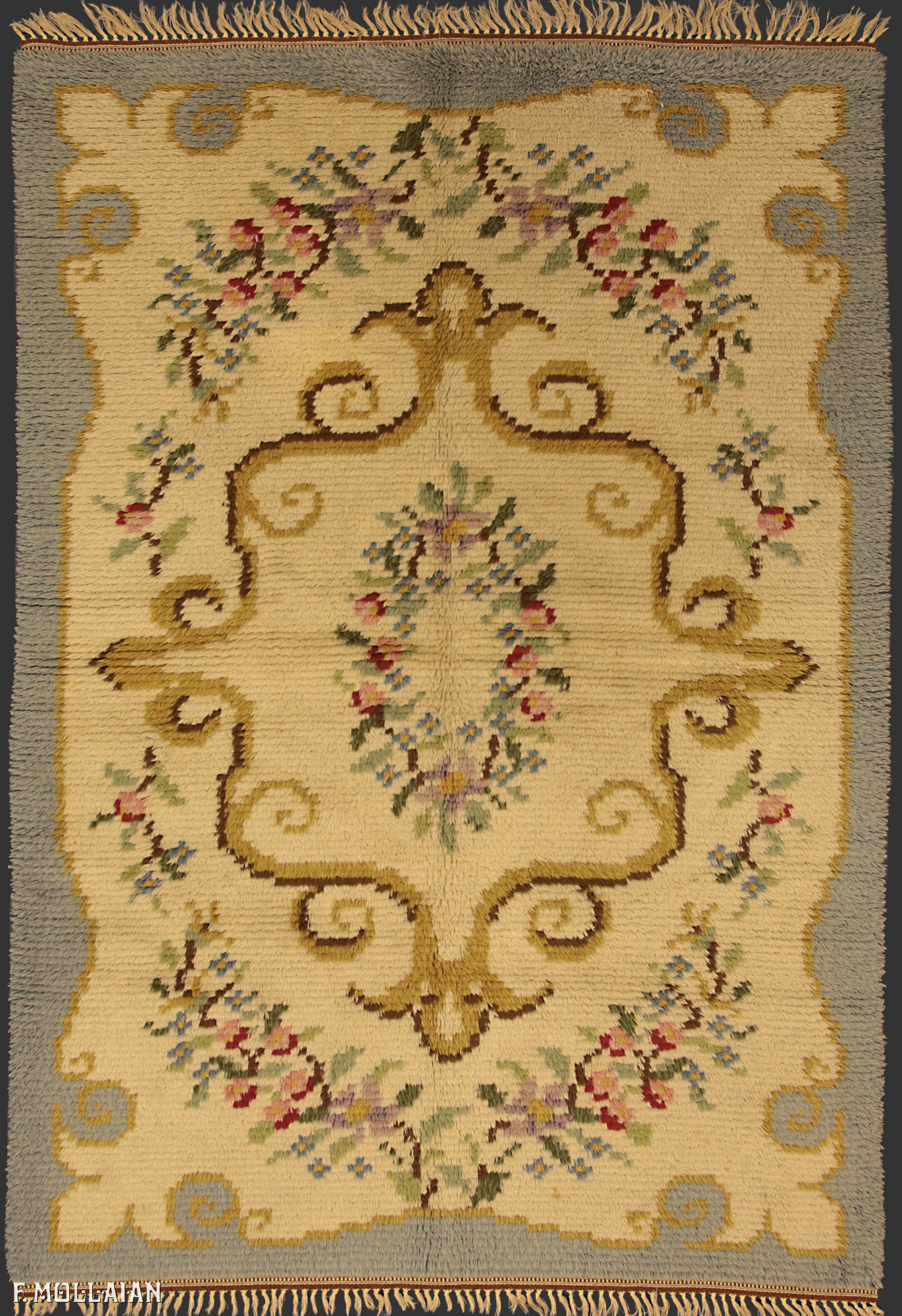 Teppich Schwedisch Semi-Antiker Rya n°:55184718