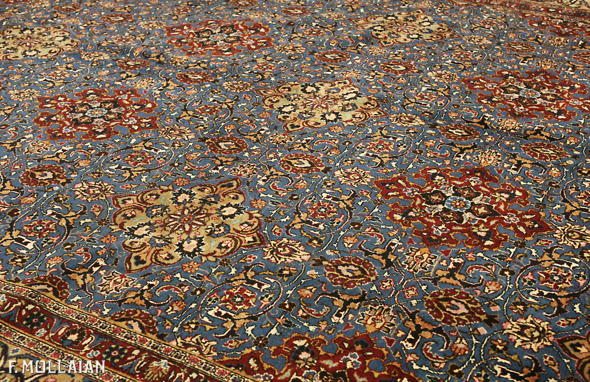 Semi-Antique Persian Mashad Carpet n°:51556854