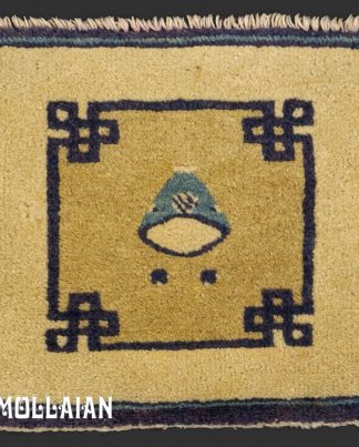 فرش بسیار کوچک دستباف آنتیک چینی پکن کد:۶۳۳۴۹۴۵۹