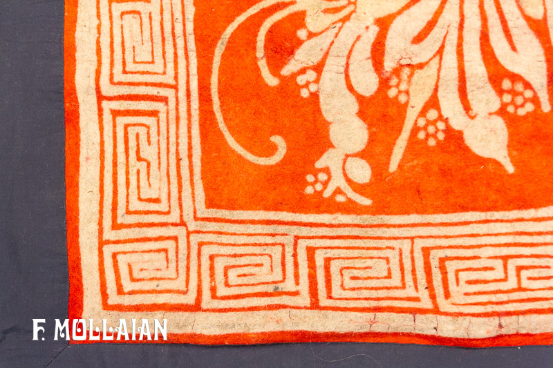 Tibetan Antique Felt Rug n°:28415098
