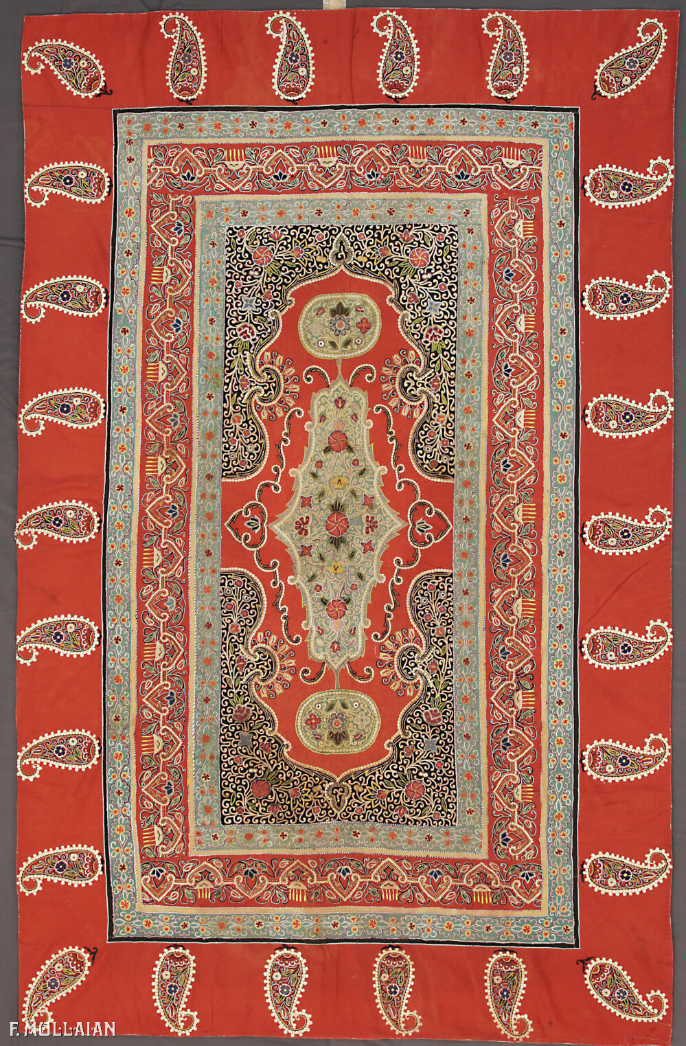 Antique Persian Rashti-Duzi Textile n°:46711390