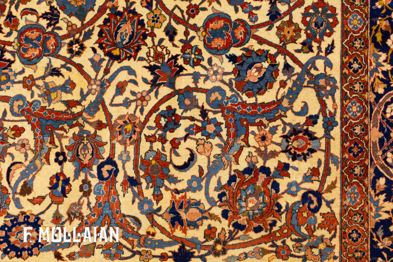 Isfahan Rug Silk Warp Signed n°:85039872