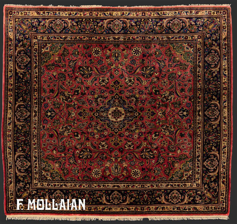 Antique Persian Kashan Silk Rug n°:40582547 - Mollaian Farzin Carpets