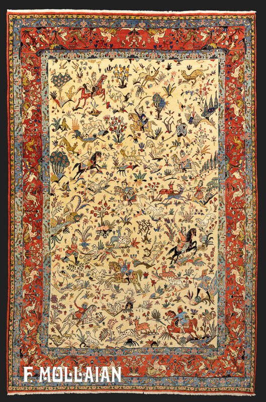 Antique Persian Tehran Rug n°:51491333