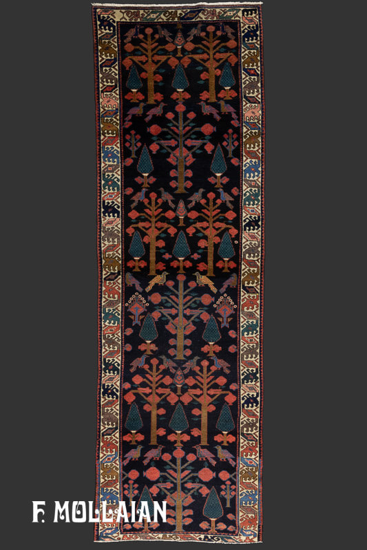 Antique Persian Bakhtiari Runner Rug n°:99796034