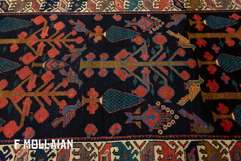 Antique Persian Bakhtiari Runner Rug n°:99796034