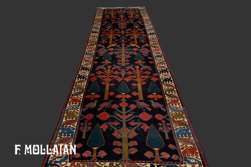 Antique Persian Bakhtiari Runner Rug n°:99796034