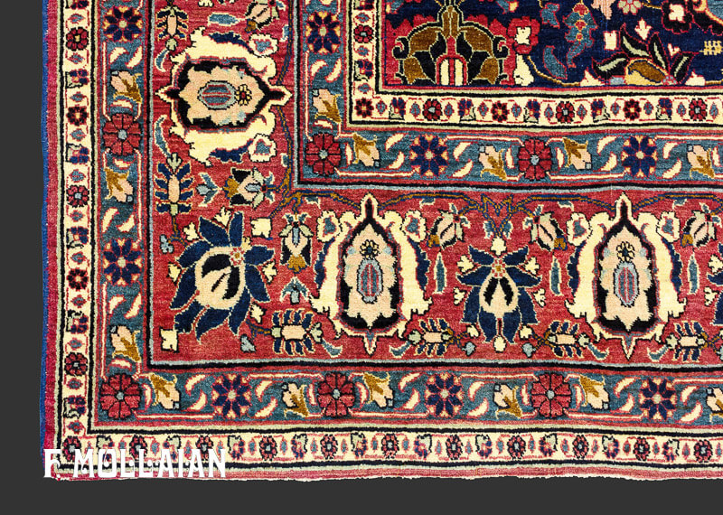 Antique Persian Varamin Carpet n°:14838759