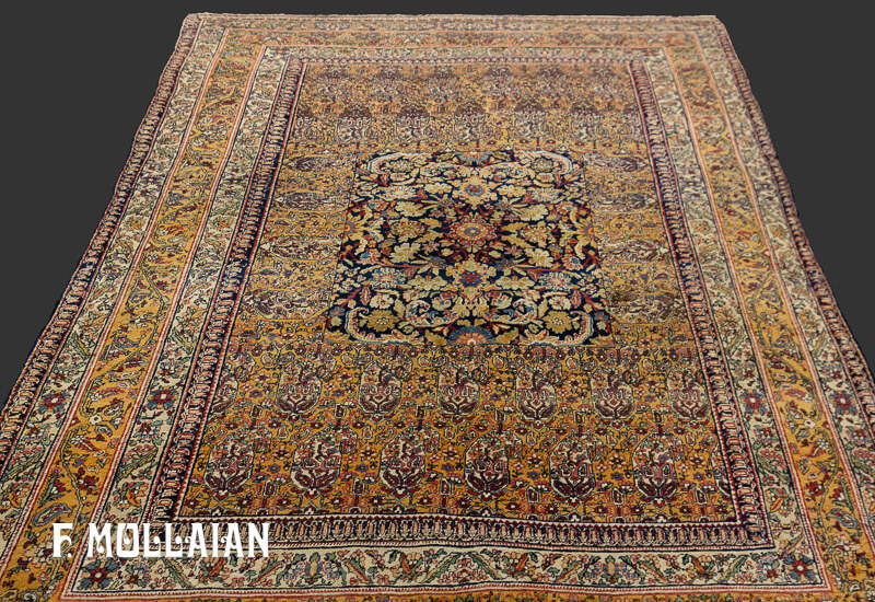 Antique Persian Kerman Ravar Bothe Design Rug n°:18287350