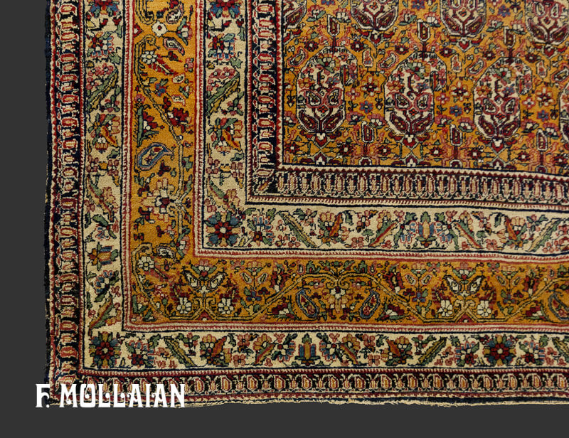 Alfombra Persa Antigua Kerman Ravar Bothe Design n°:18287350