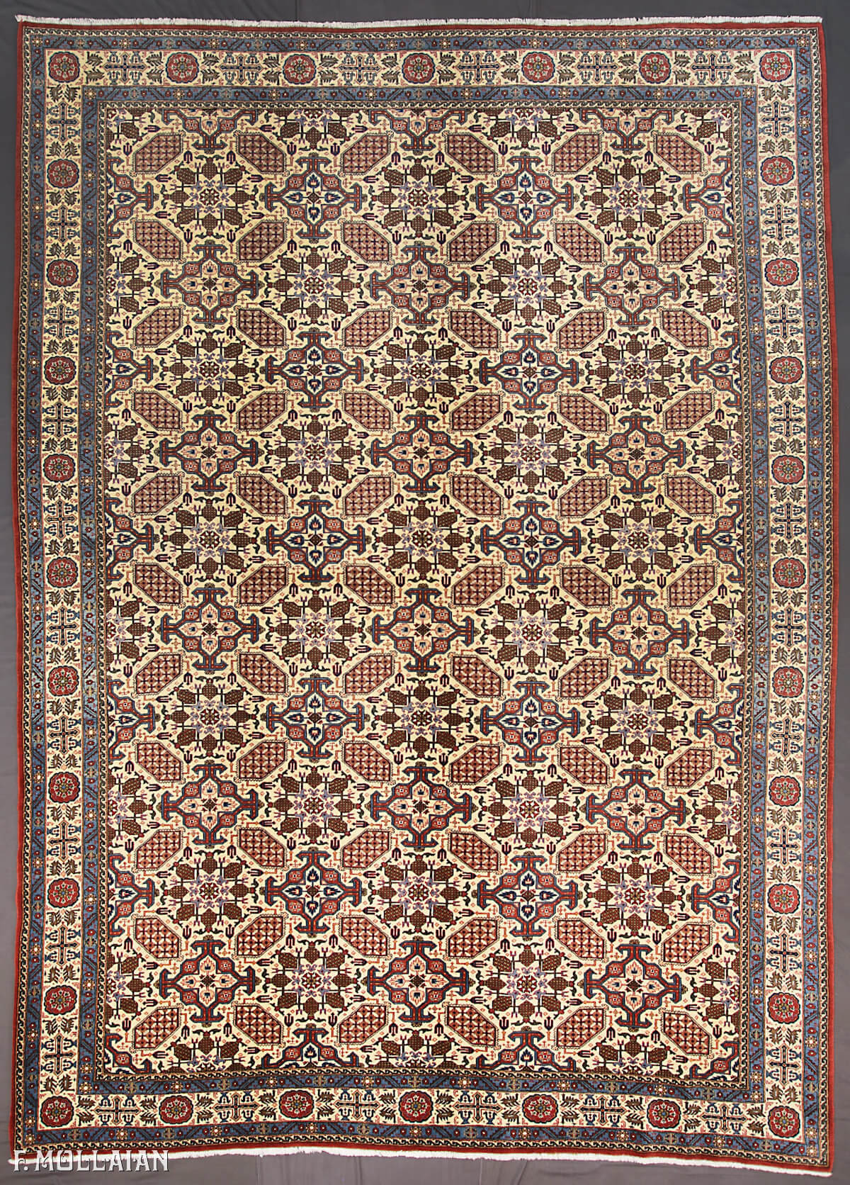 Semi-Antique All-over Persian Qum Rug n°:24891169