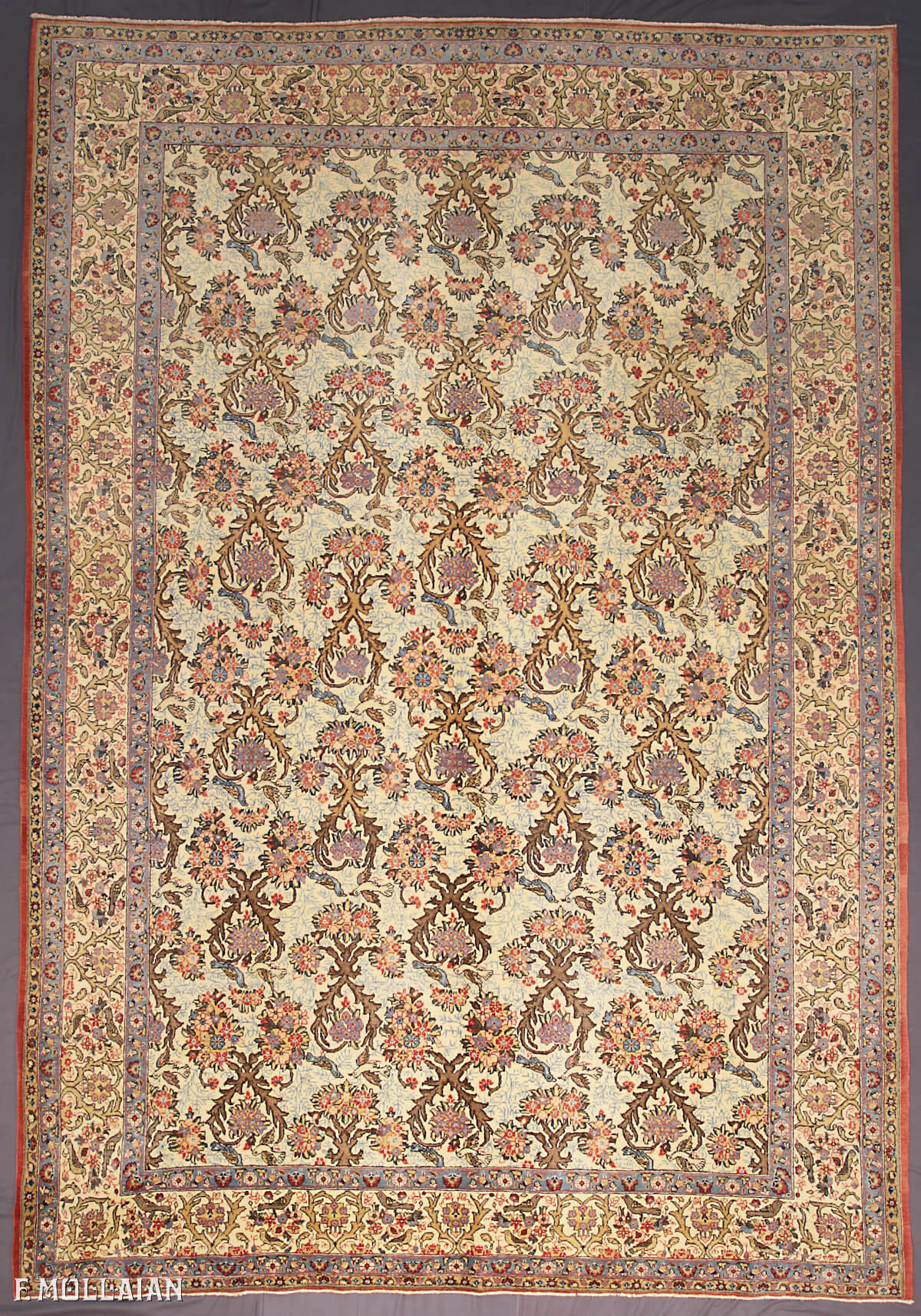 Persian Tehran Semi-Antique Floral All-over Rug n°:29404280