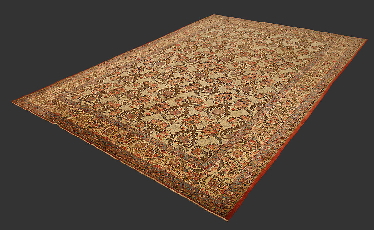 Persian Tehran Semi-Antique Floral All-over Rug n°:29404280