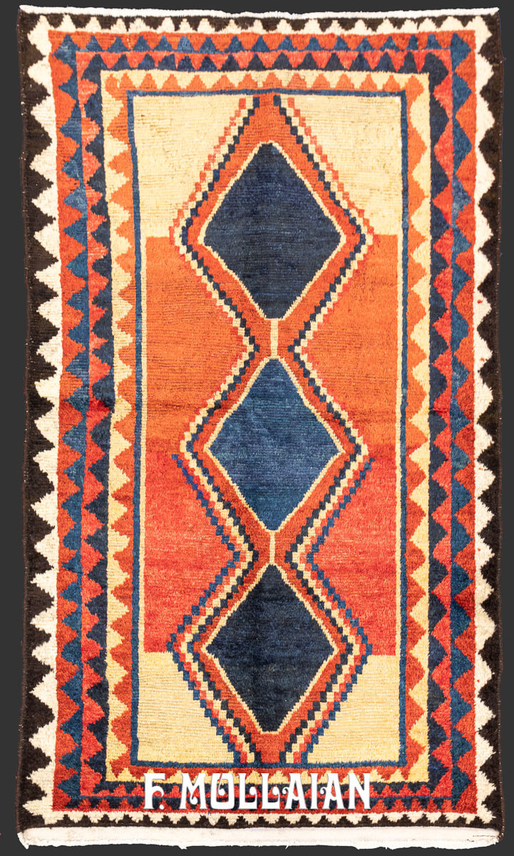 Persian Gabbeh Rug Geometric Design n°:29536894