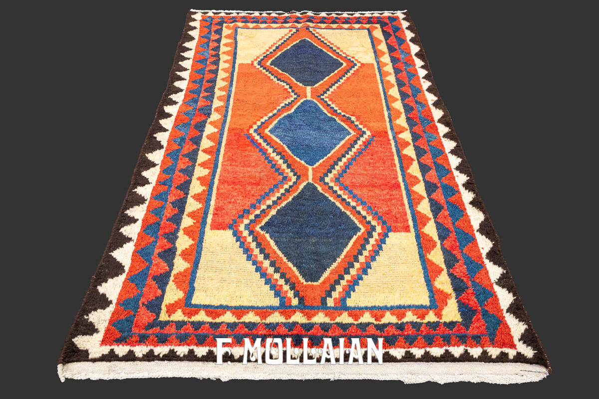 Persian Gabbeh Rug Geometric Design n°:29536894