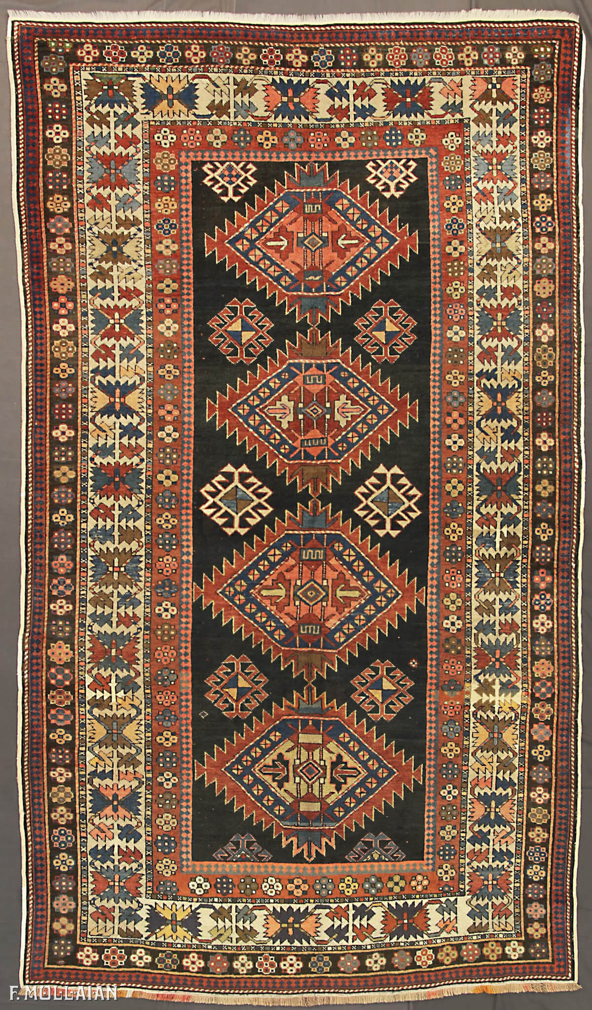 Antique Caucasian Lezghi Rug n°:31580007 - Mollaian Farzin Carpets