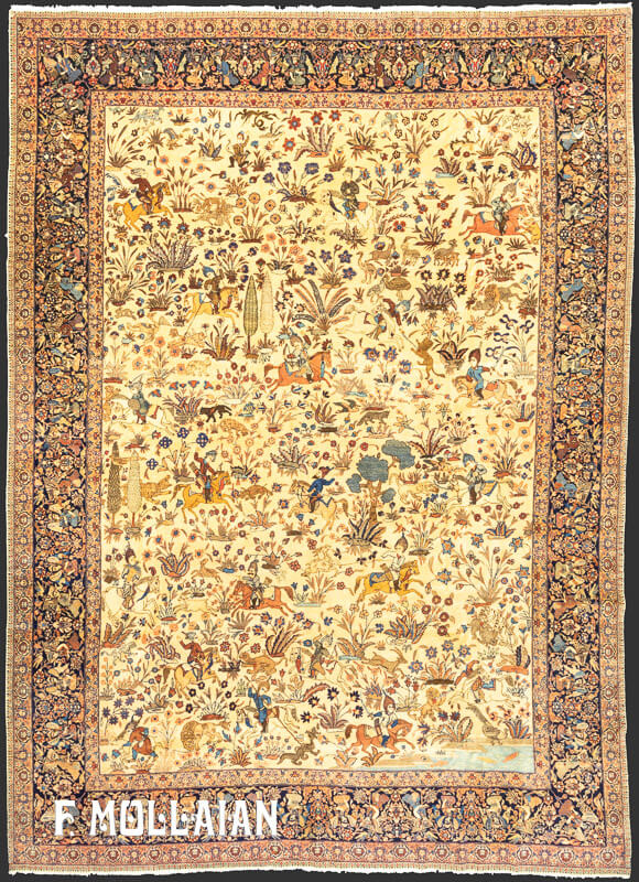 Tabriz Carpet Hunting Design n°:31628658