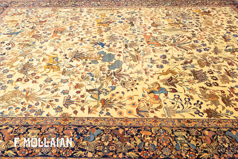 Tabriz Carpet Hunting Design n°:31628658