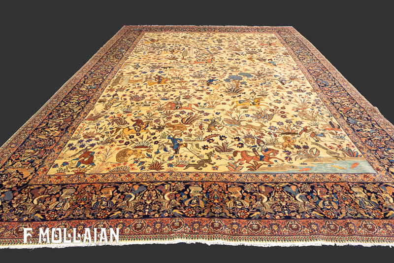 Tabriz Carpet Hunting Design n°:31628658