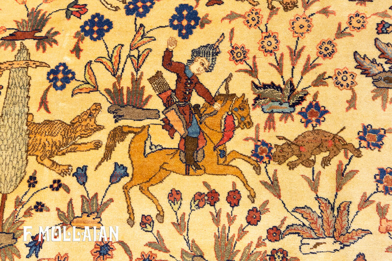 Tabriz Carpet Hunting Design n°:31628658