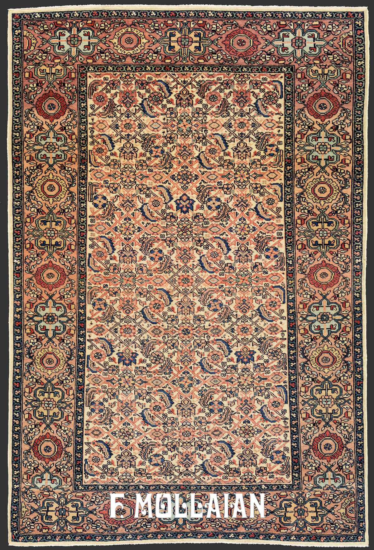 All-over Saruk Farahan Antique Persian Rug n°:33298708