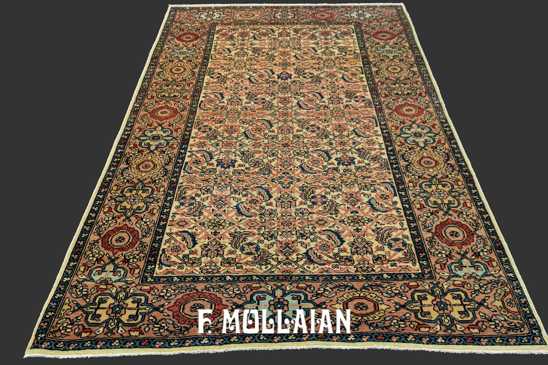 All-over Saruk Farahan Antique Persian Rug n°:33298708