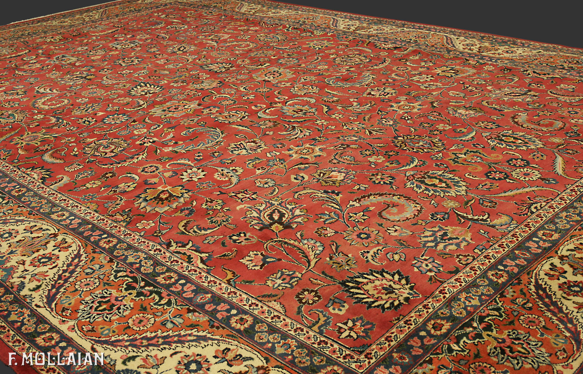 Persian Mashad Carpet Signed Amoghli n°:36086167