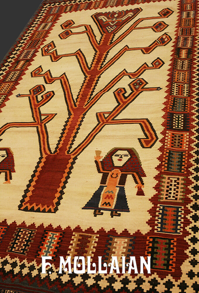 Kashkai Kilim Rug (Persian Qashqay) n°:40480699