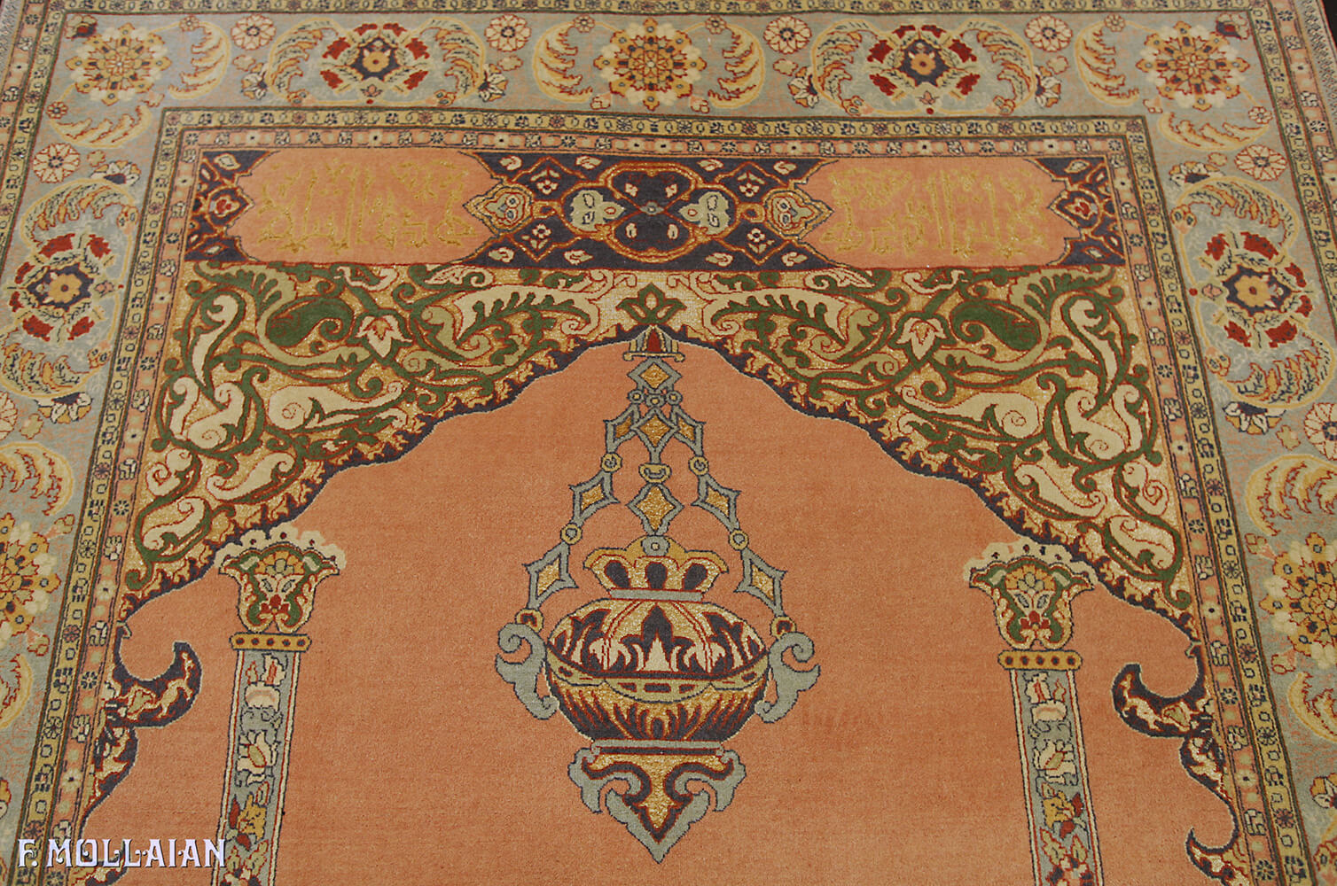 Tapis Persan Antique Tehran Soie Mixte n°:59924482