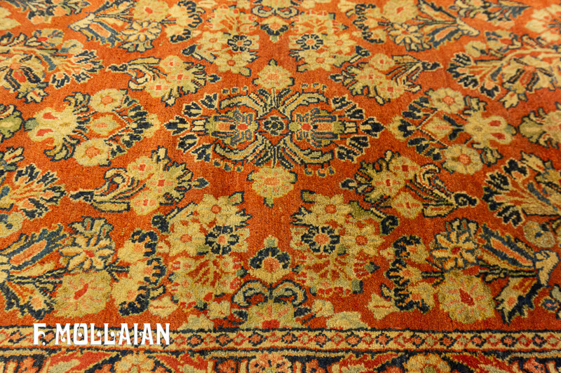 Antique Persian Small Saruk Rug n°:61766543