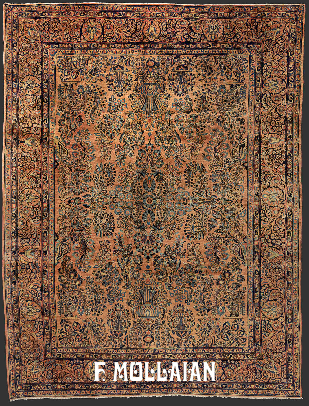 Antique Persian Saruk Classic Floral Carpet n°:66280303