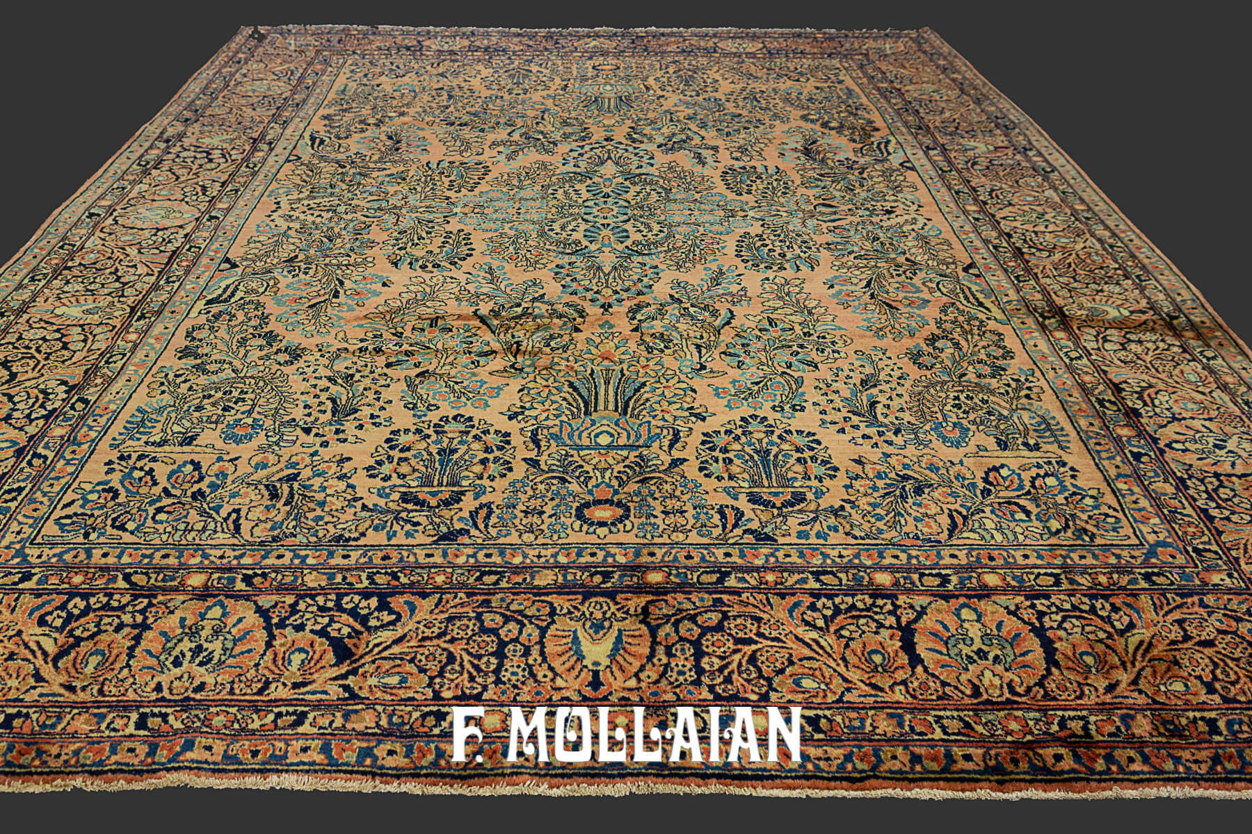 Antique Persian Saruk Classic Floral Carpet n°:66280303