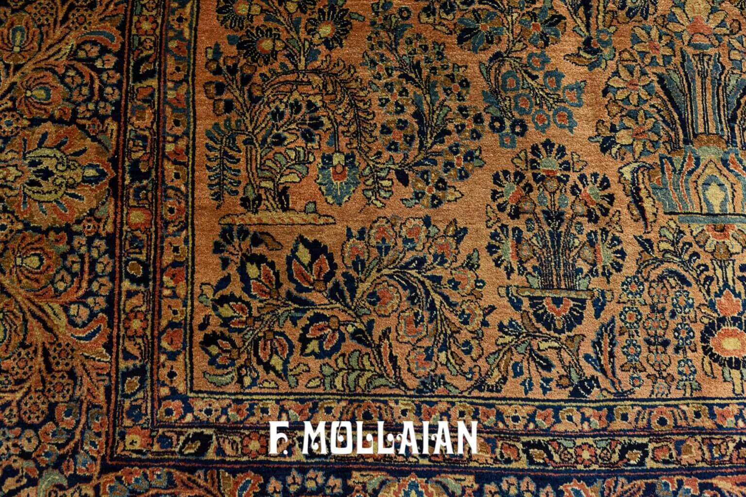 Antique Persian Saruk Classic Floral Carpet n°:66280303