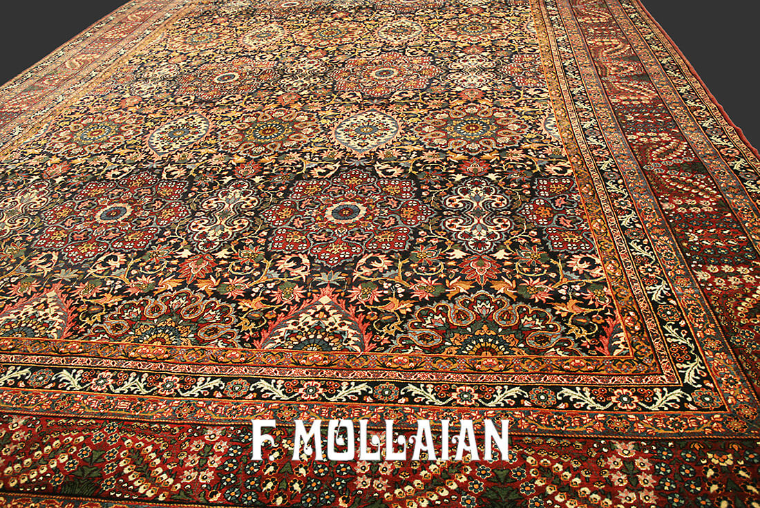 Persian Yazd Carpet, A Signed Rug n°:67316720