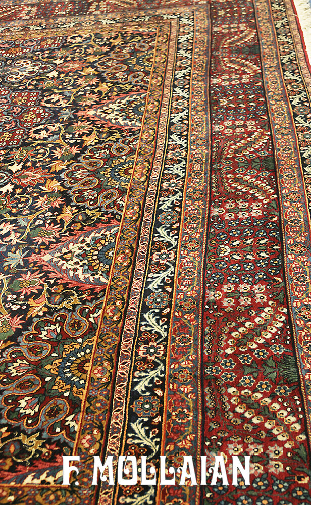 Persian Yazd Carpet, A Signed Rug n°:67316720