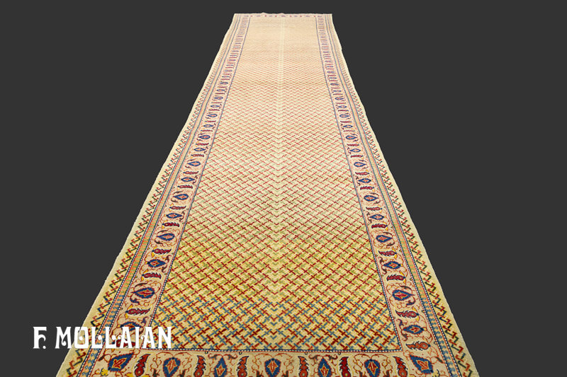 Kashan Dabir Runner Antique Persian Carpet n°:67844090