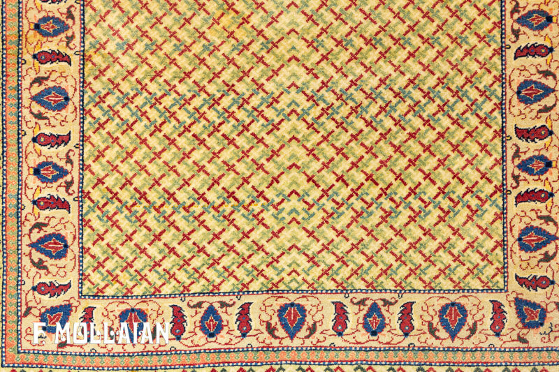 Kashan Dabir Runner Antique Persian Carpet n°:67844090