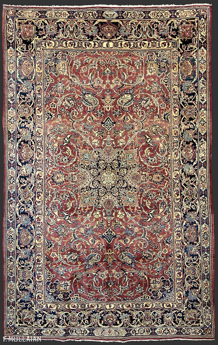 Antique Persian Nain Tudeshk Rug n°:70653822