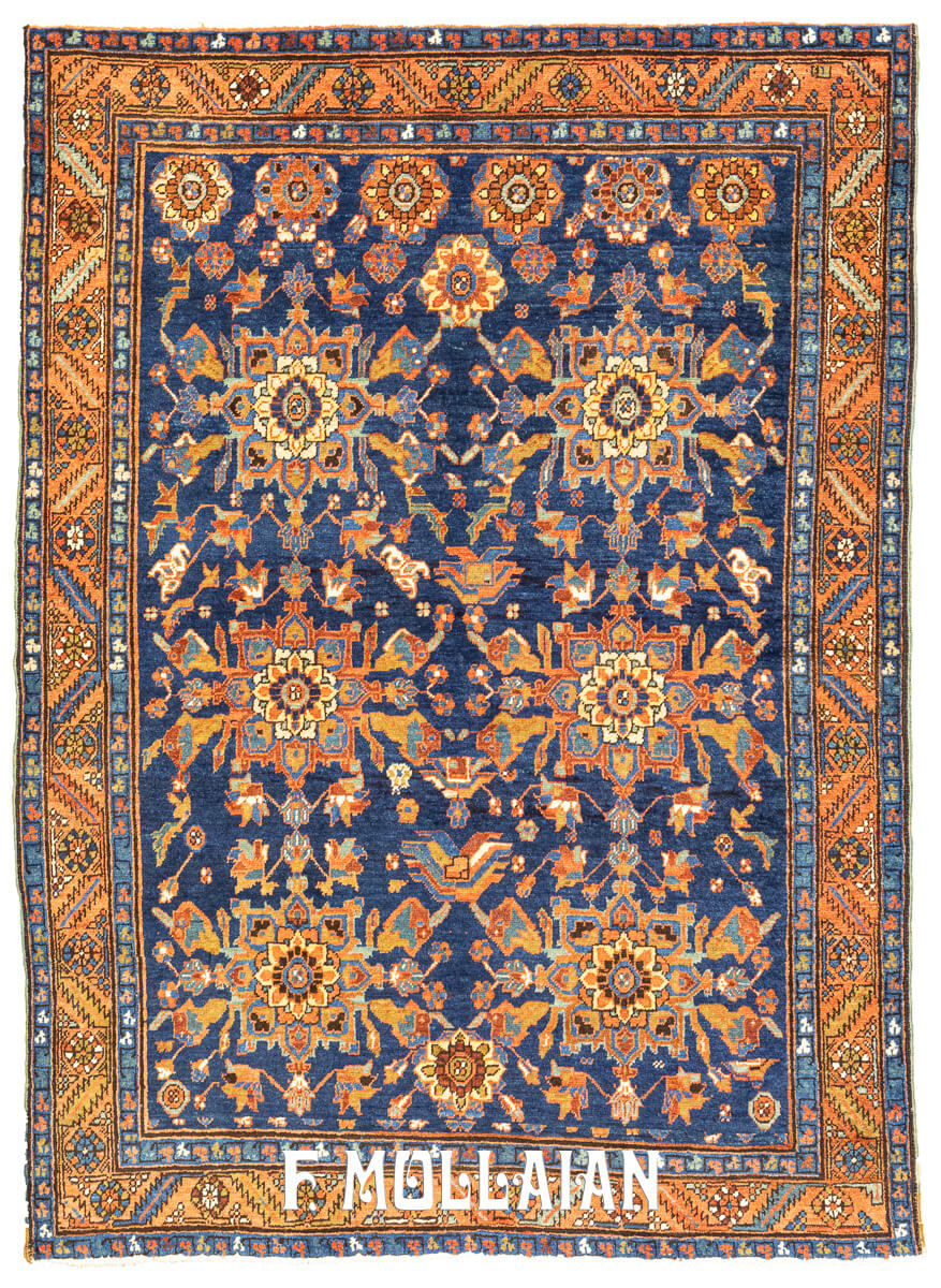 Antique Persian Hand-knotted Bakhshayesh Rug n°:855676