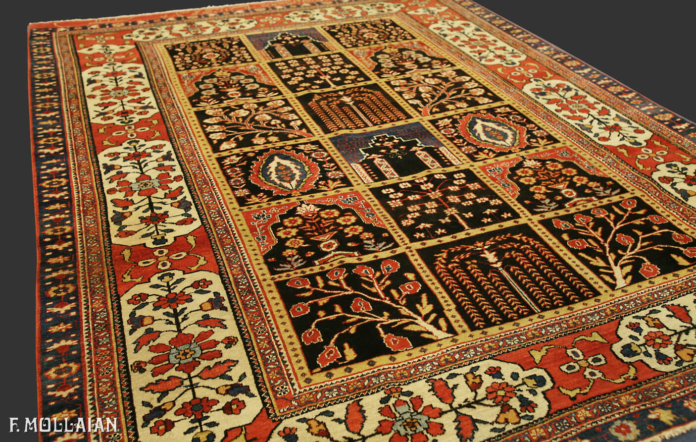 Signed and Dated Bakhtiari “Kheshti” Rug n°:21766031