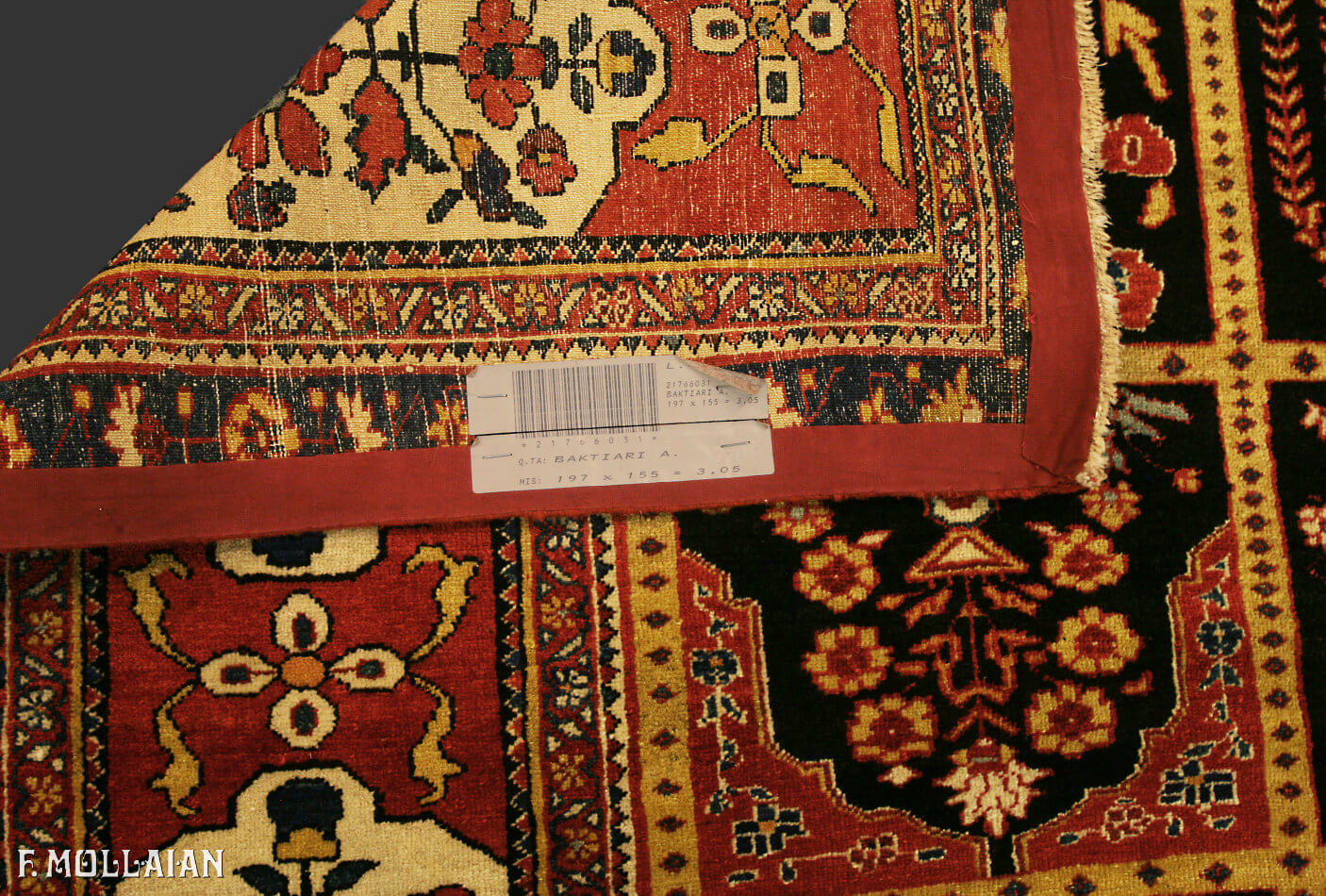 Signed and Dated Bakhtiari “Kheshti” Rug n°:21766031