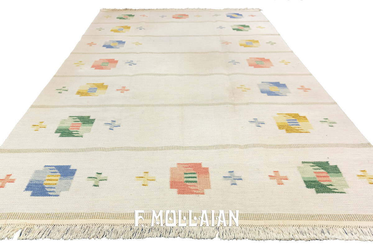 Rollakan Swedish Scandinavian Rug n°:437177