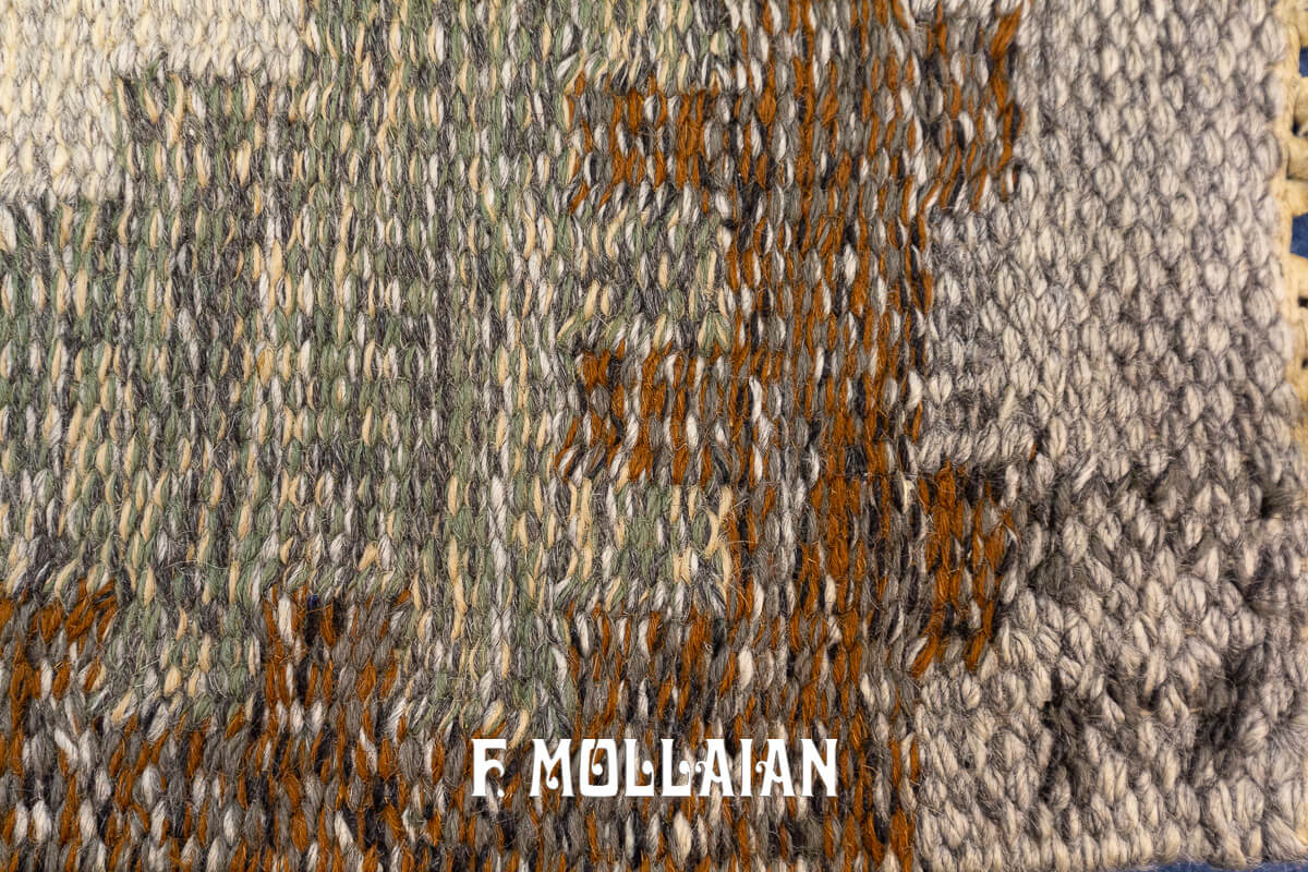 Rollakan Swedish Flat-weaver Rug Gray/Brown n°:696274