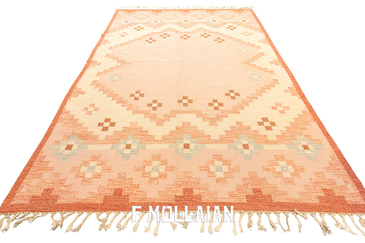 Rollakan Swedish Rug Pink Color n°:953714