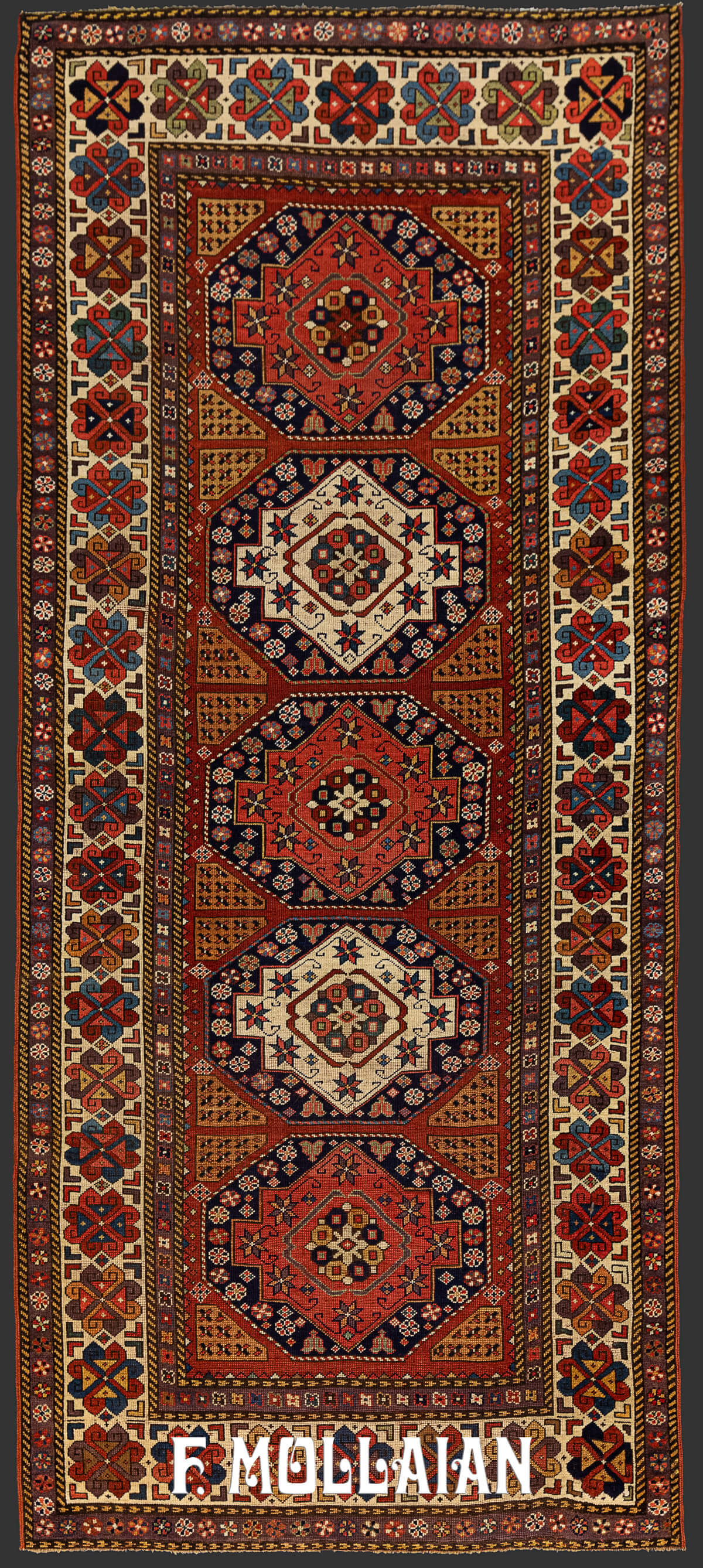 Tapis Antique Shahsavan n°:10843775